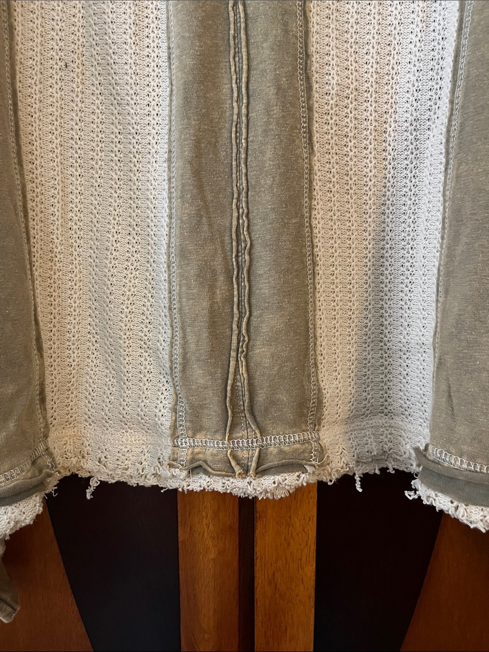 Oli & Hali Light Olive Star-Appliqué Crewneck Top w/Cream & Black Accents - Picture 11 of 14